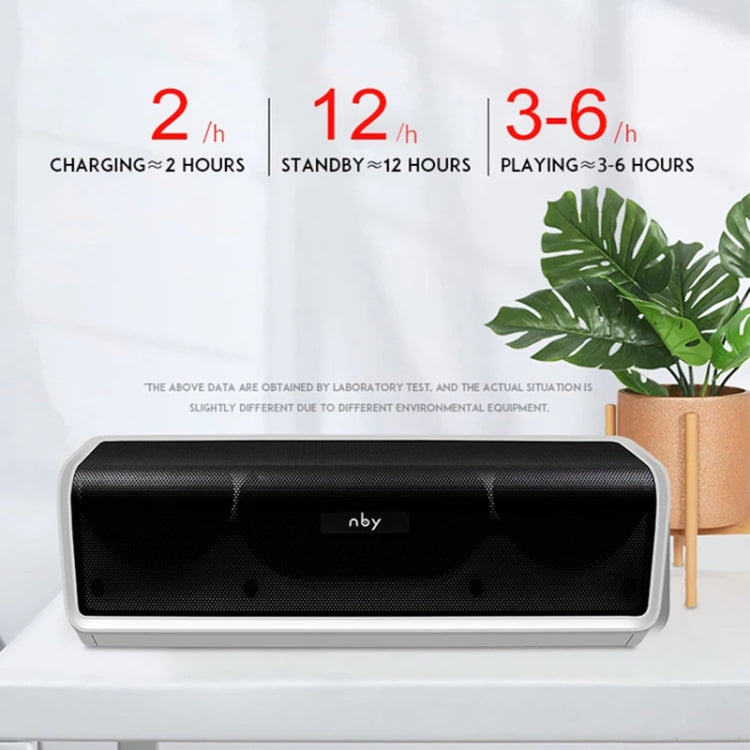 NBY 6690 TWS Couplet FM Multifunctional Desktop Plug-in Card Bluetooth Speaker