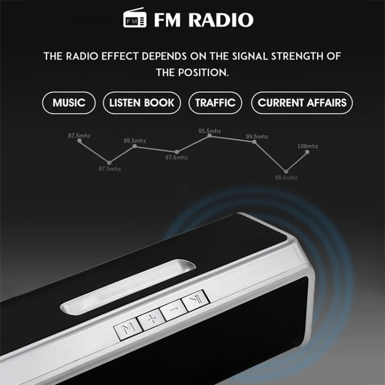 NBY 6690 TWS Couplet FM Multifunctional Desktop Plug-in Card Bluetooth Speaker