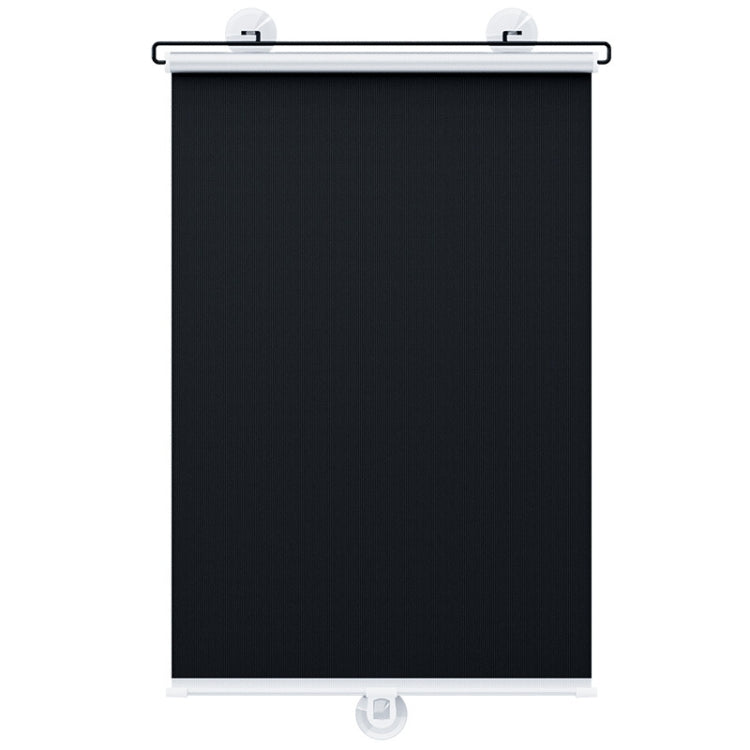 45x125cm Car Summer No-punch Retractable Titanium Silver Sunshade Curtain