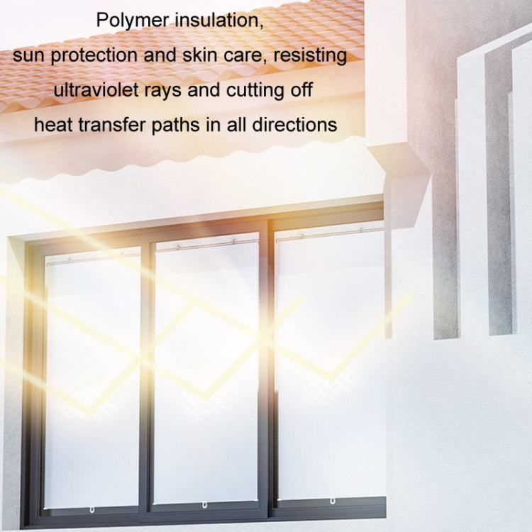 45x125cm Car Summer No-punch Retractable Titanium Silver Sunshade Curtain