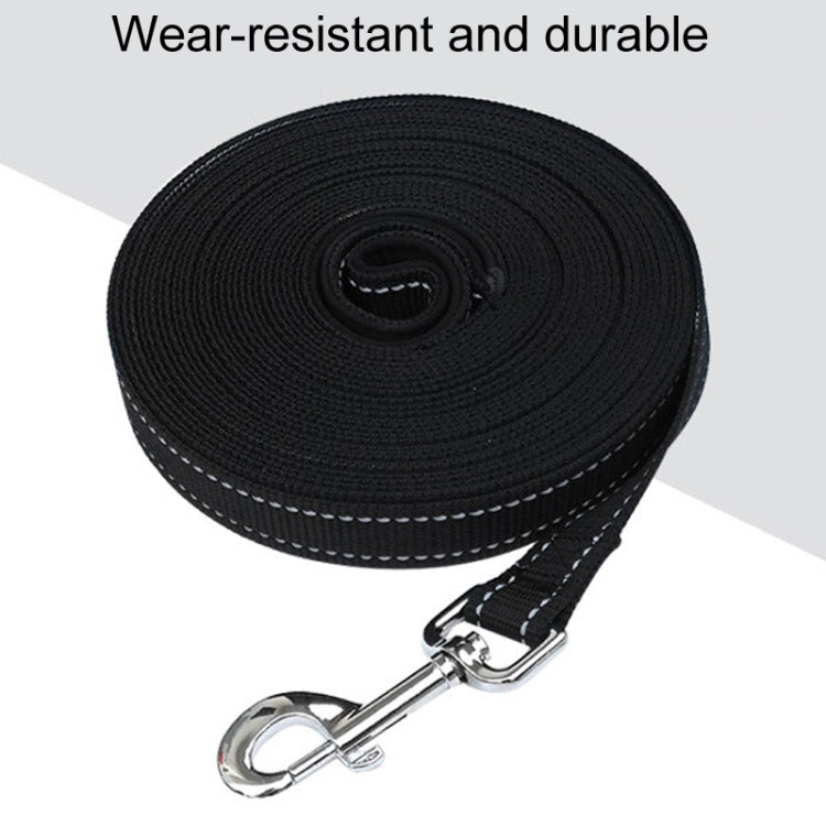 20m Pet Tracking Towing Leash Multifunctional Dog Walking Leashes - Black