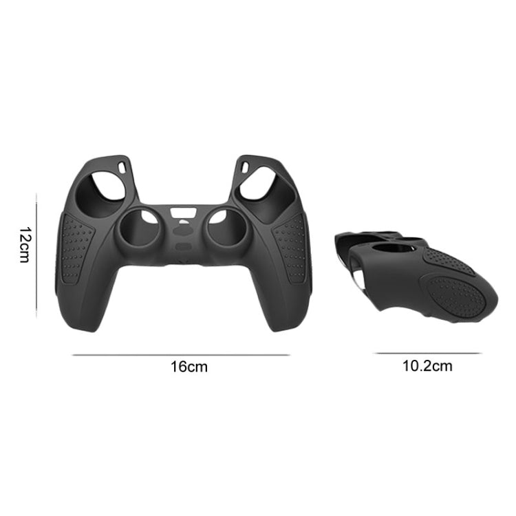 For PS5 Gamepad Silicone Protective Case Anti-Skid Soft Silicone Cover, Color: Blue