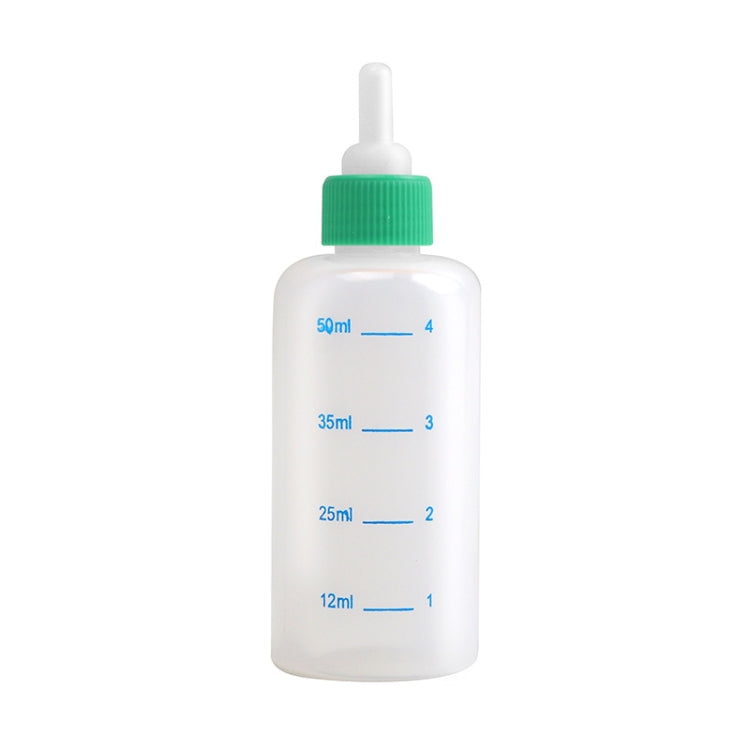 Pet Milk Feeding Bottle Portable Multi-Nipple Water Mug, Model: Small Green