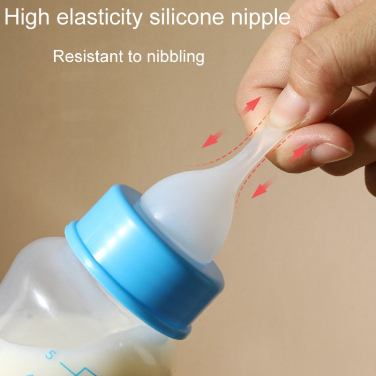 Pet Milk Feeding Bottle Portable Multi-Nipple Water Mug, Model: Small Green