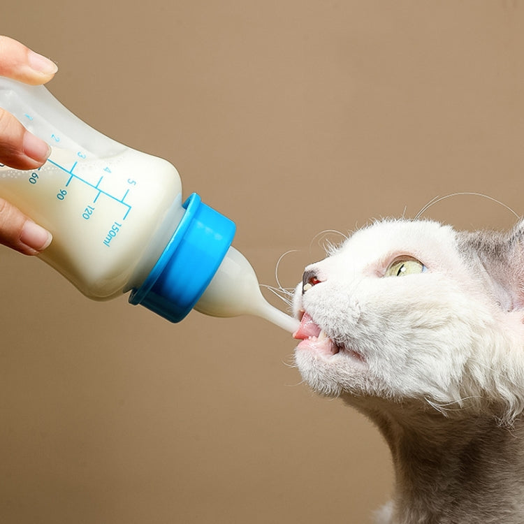Pet Milk Feeding Bottle Portable Multi-Nipple Water Mug, Model: Small Green
