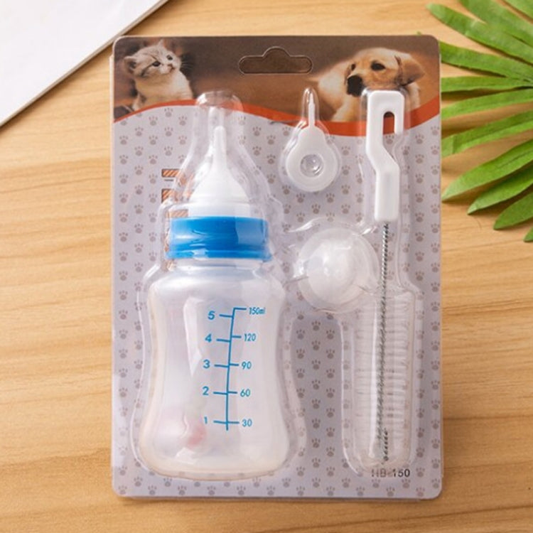 Pet Milk Feeding Bottle Portable Multi-Nipple Water Mug, Model: Small Green