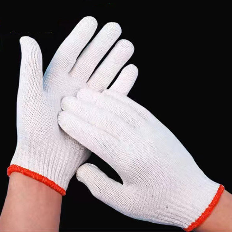 500G 12pairs Labor Protection Wear-Resistant Cotton Gloves Thickened Construction Site Work Gloves
