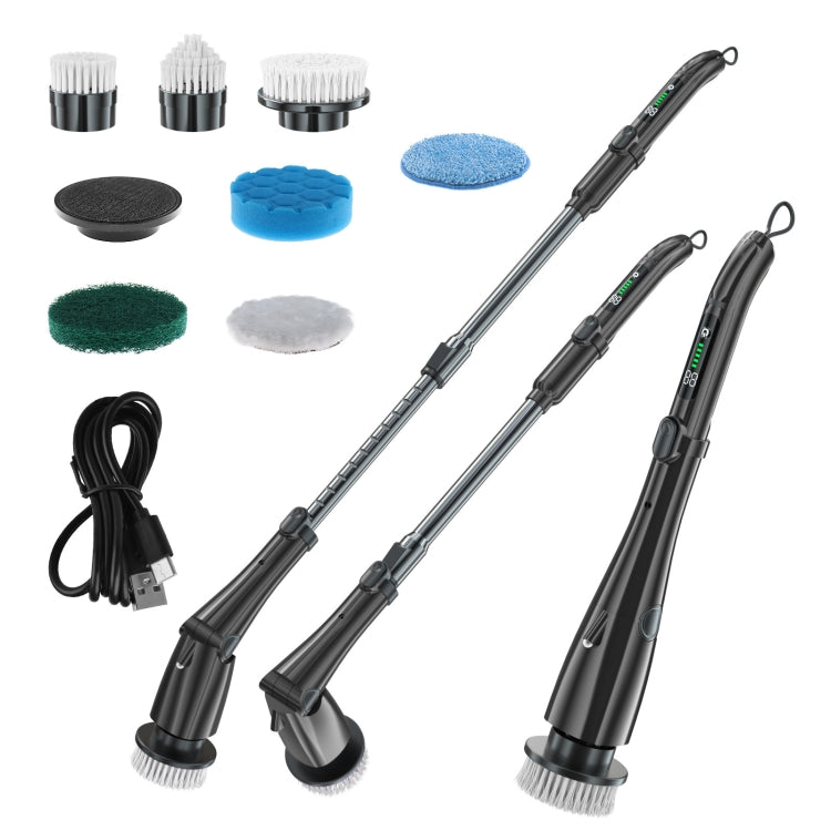 Multifunctional Long and Short Dual Purpose Electric Cleaning Brush Kitchen Bathroom Window Floor Brush