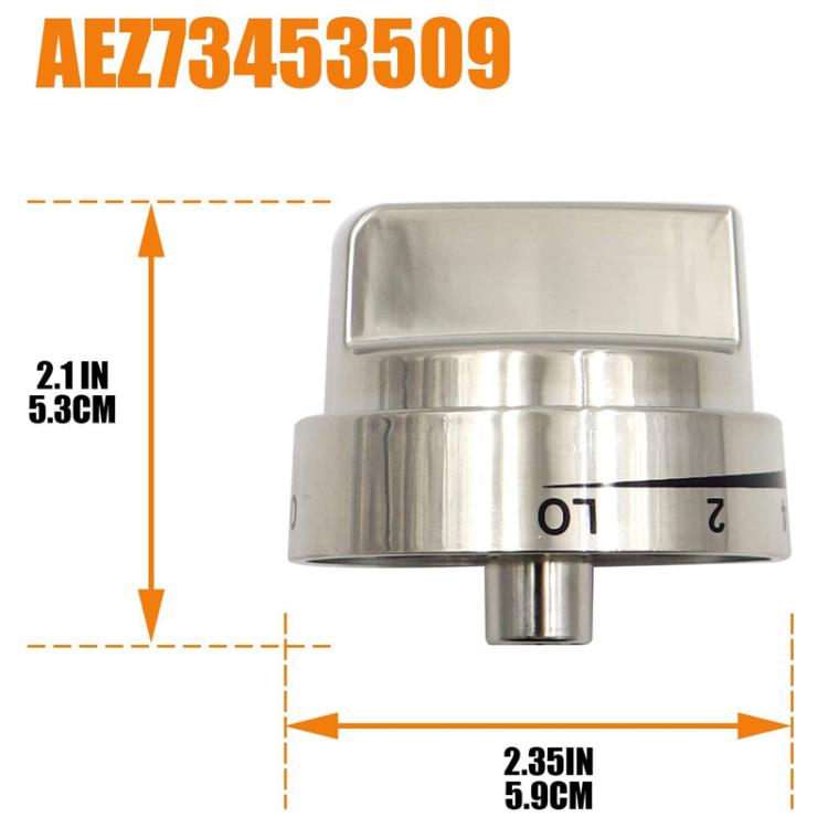 Oven Stove Knob Assembly For AEZ73453509/AEZ72909008 - Silver