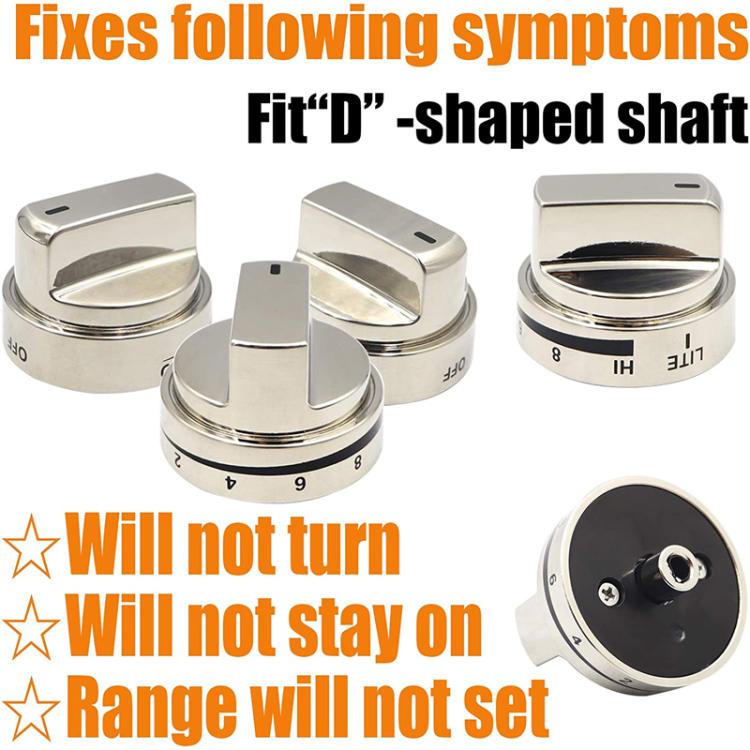 Oven Stove Knob Assembly For AEZ73453509/AEZ72909008 - Silver