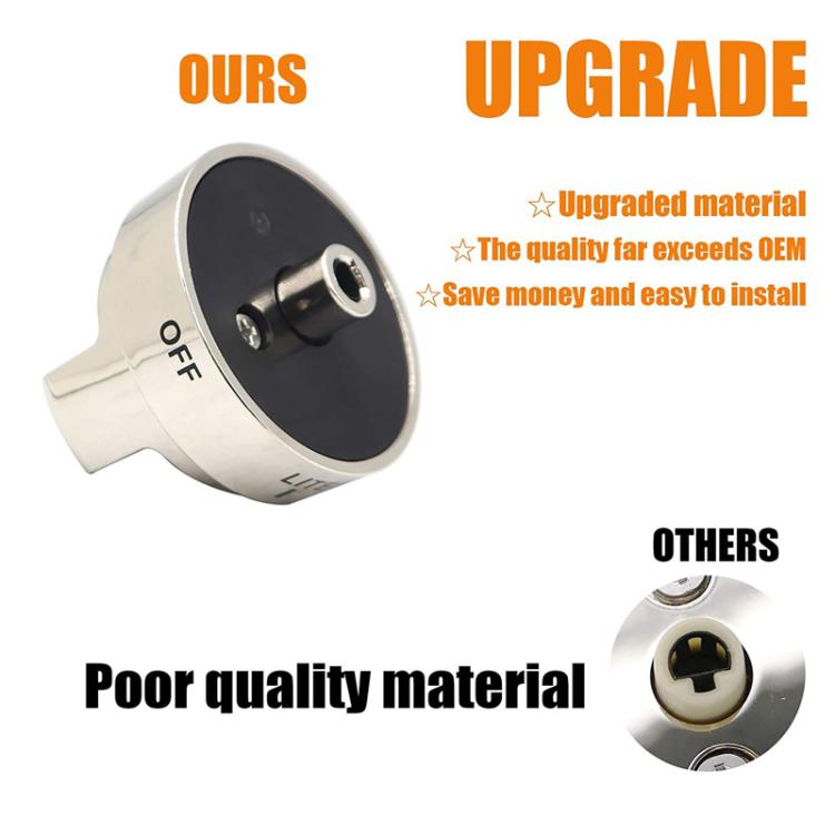 Oven Stove Knob Assembly For AEZ73453509/AEZ72909008 - Silver