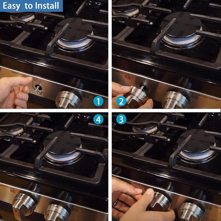 Oven Stove Knob Assembly For AEZ73453509/AEZ72909008 - Silver