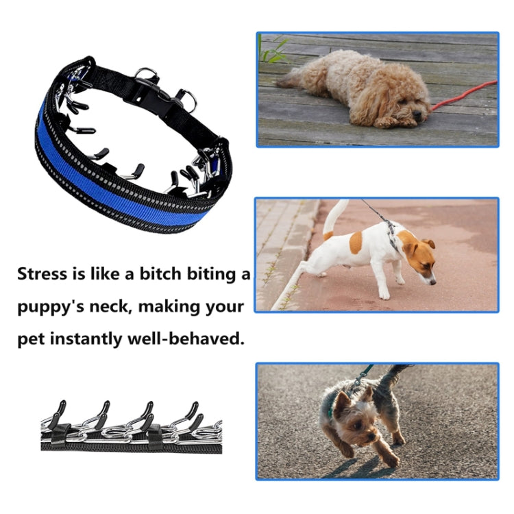 Pet Training Stimulating Chain Collar Anti-Burst Punch Dog Corral, Size: S