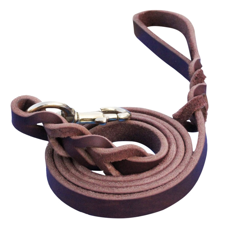 1.2 x 150cm Pet Outing Cowhide Towing Leash Dog Training Harness