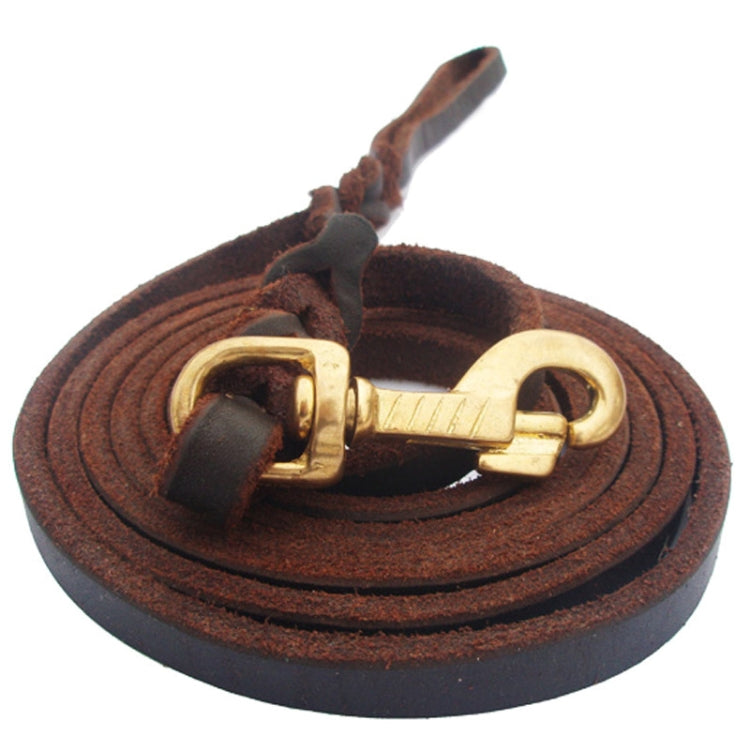 1.2 x 150cm Pet Outing Cowhide Towing Leash Dog Training Harness