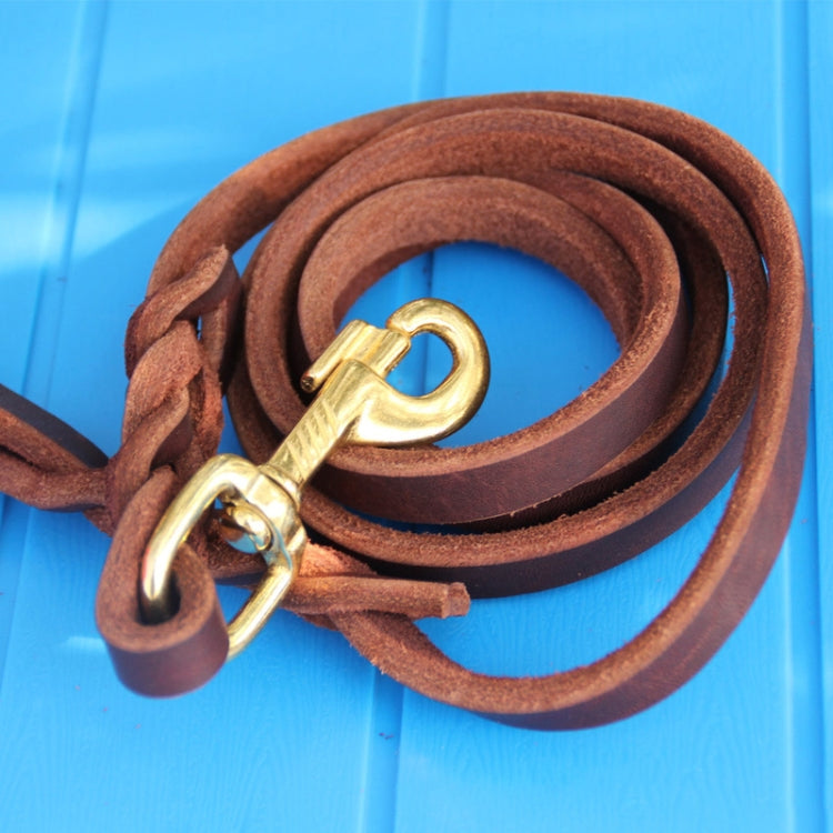 1.2 x 300cm Pet Outing Cowhide Towing Leash Dog Training Harness