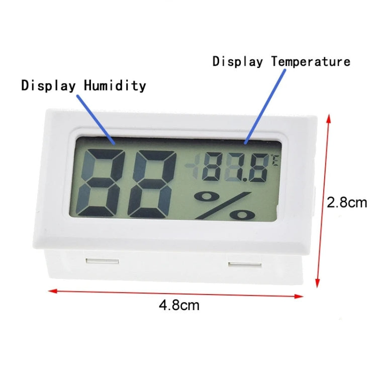 With Probe Digital Thermometer Hygrometer Electronic Temperature Detection Sensor, Model: FY-11 Black
