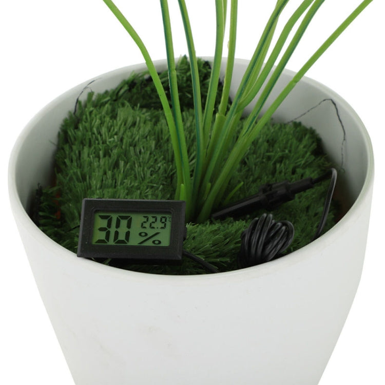 With Probe Digital Thermometer Hygrometer Electronic Temperature Detection Sensor, Model: FY-12 Black