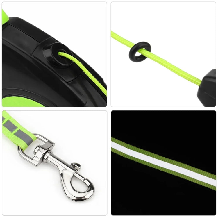 8m Pet Automatic Retractable Towing Leash Night Reflective Dog Walking Tractor