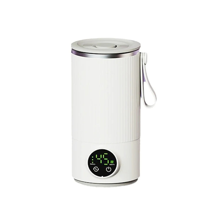 Wireless Milk Warmer Heating Mixing Cup for Coffee / Cereal / Medicine Preparation - White