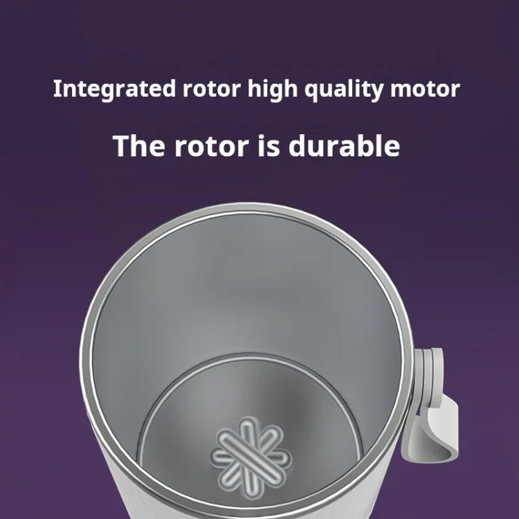 Wireless Milk Warmer Heating Mixing Cup for Coffee / Cereal / Medicine Preparation - White