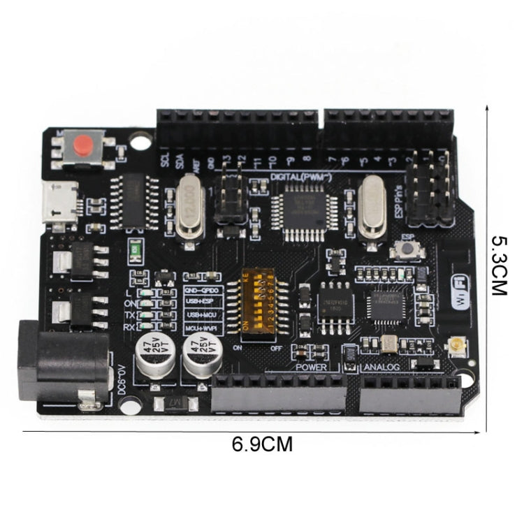 WIFI R3 Atmega328p+ESP8266  - 32MB Memory, USB-TTL CH3 Development Board