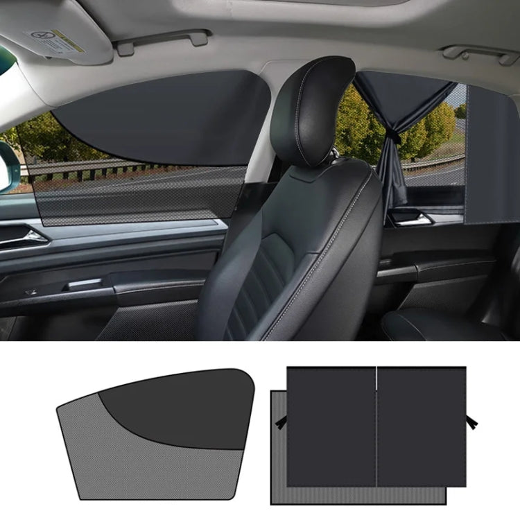 Car Magnetic Summer Sun Protection Insulating Privacy Curtain, Specification: Main Driver Arc