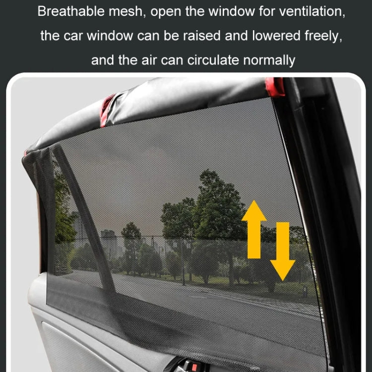 Car Magnetic Summer Sun Protection Insulating Privacy Curtain, Specification: Co-pilot Arc