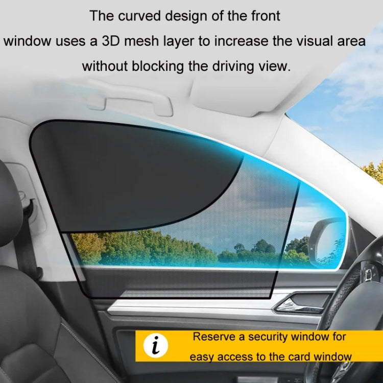 Car Magnetic Summer Sun Protection Insulating Privacy Curtain, Specification: Co-pilot Arc