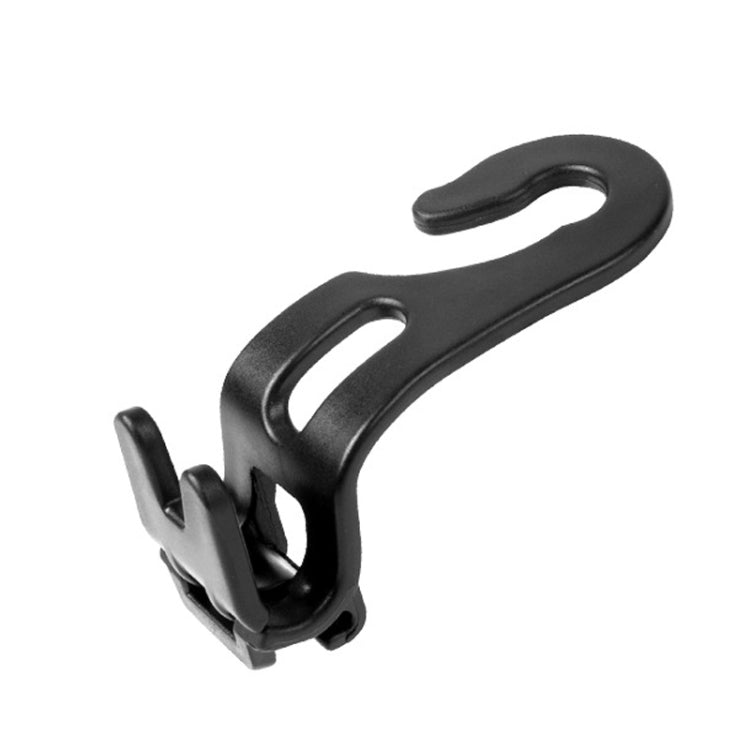 3pcs Car Foldable Hook Multifunctional Rear Seat Phone Holder - Black