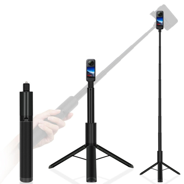 1.22m For Insta360 One X Retractable Integrated Camera Panoramic Invisible Selfie Stick Tripod - YZ712