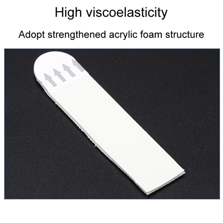 38 x 38mm 12pcs /Pack Strong Stainless Adhesive Removable Sticky Hooks Household Fixing Tearable Backing Stickers