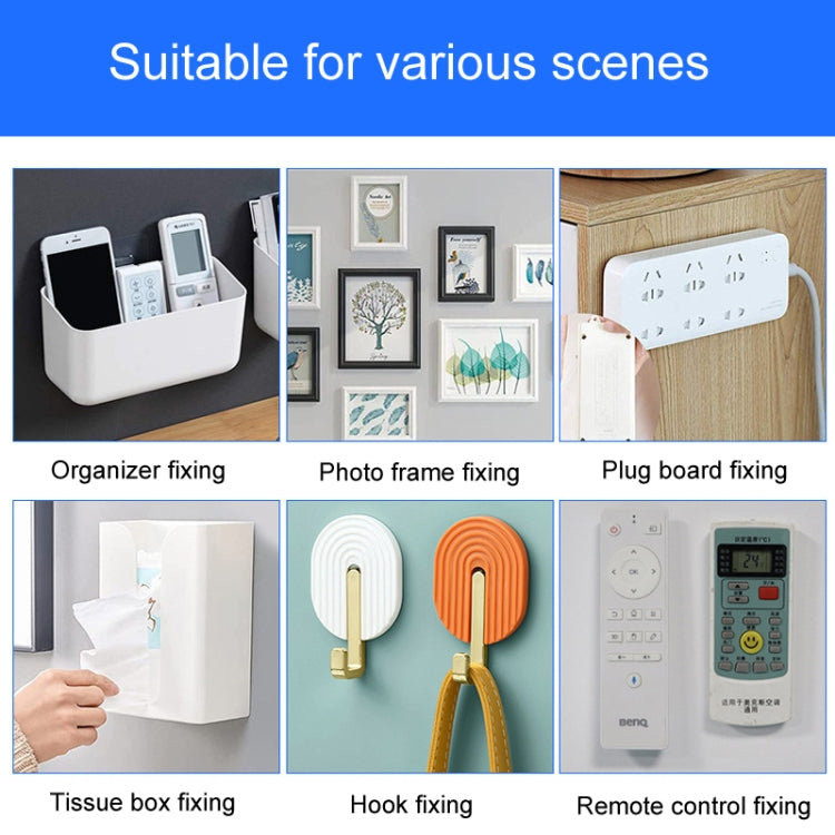 20 x 46mm 12pcs /Pack Strong Stainless Adhesive Removable Sticky Hooks Household Fixing Tearable Backing Stickers