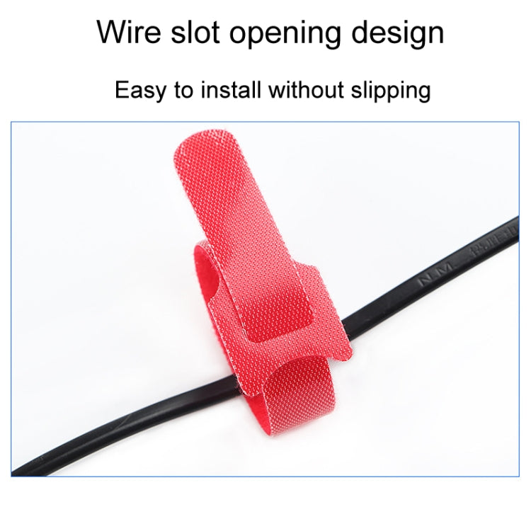 20pcs Nylon Fixed Packing Tying Strap Data Cable Storage Bundle, Model: 12 x 250mm Black