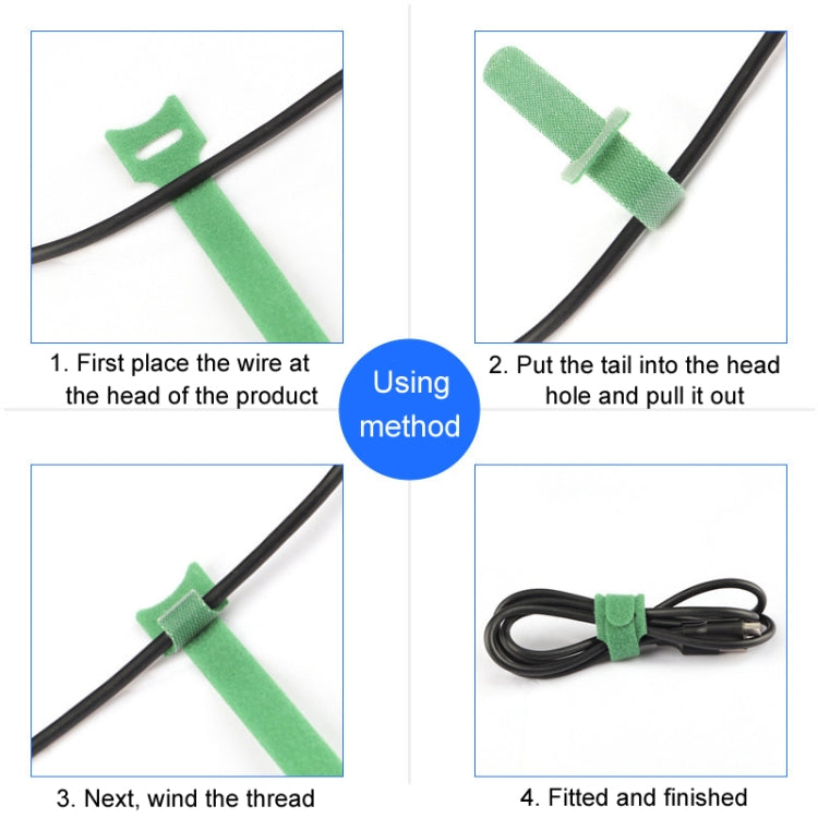 20pcs Nylon Fixed Packing Tying Strap Data Cable Storage Bundle, Model: 12 x 150mm Red