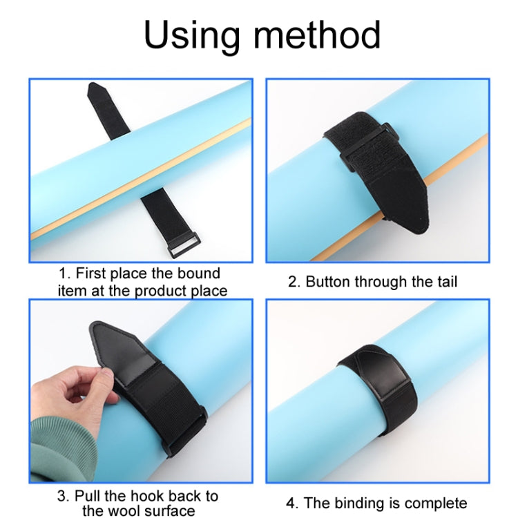 50 x 450mm Elastic No Grip Straps Heavy Duty Storage Release Organizer Tapes