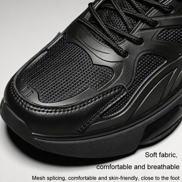 Men Air Cushion Sneakers Low Top Lace Running Shoes Mesh Breathable Sports Shoes, Size: 42