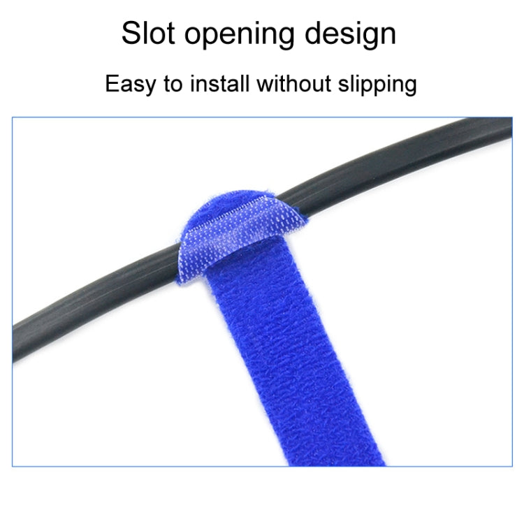 20pcs Data Cable Storage And Management Strap T-Shape Nylon Binding Tie, Model: Blue 10 x 150mm