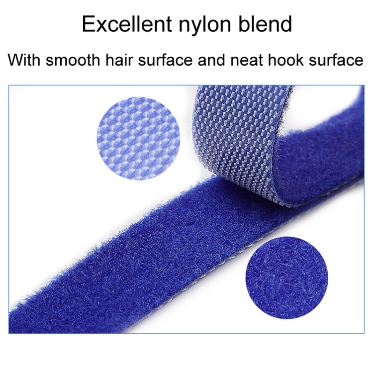 20pcs Data Cable Storage And Management Strap T-Shape Nylon Binding Tie, Model: Blue 12 x 200mm