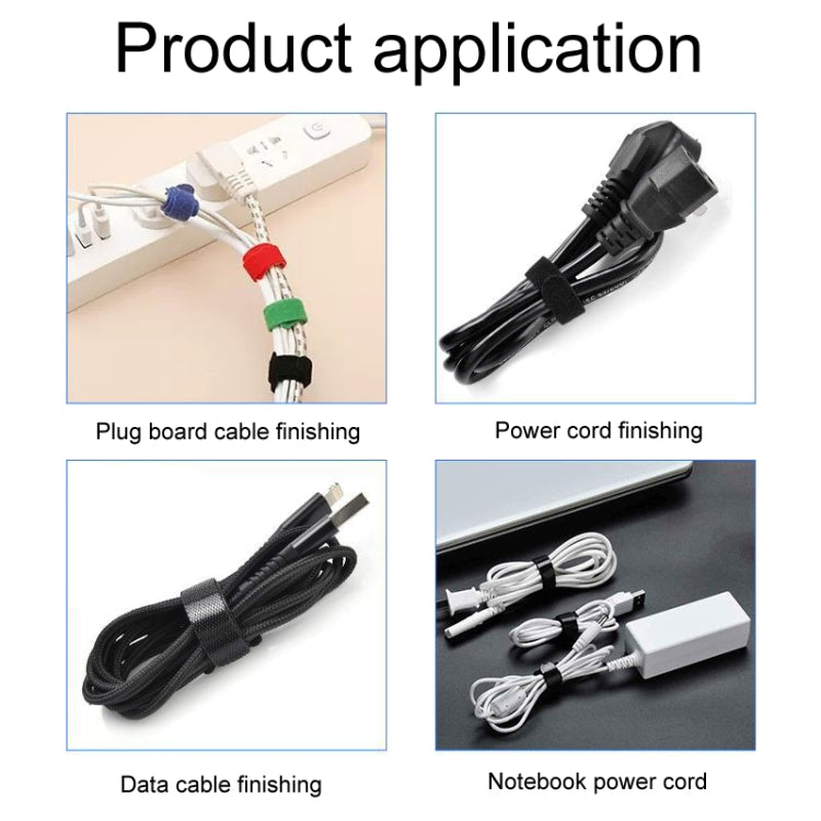 20pcs Data Cable Storage And Management Strap T-Shape Nylon Binding Tie, Model: Blue 12 x 150mm