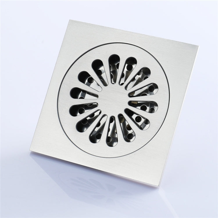 Bathroom Brushed Anti-Return Water, Insect and Odor Resistant Floor Drain - Copper