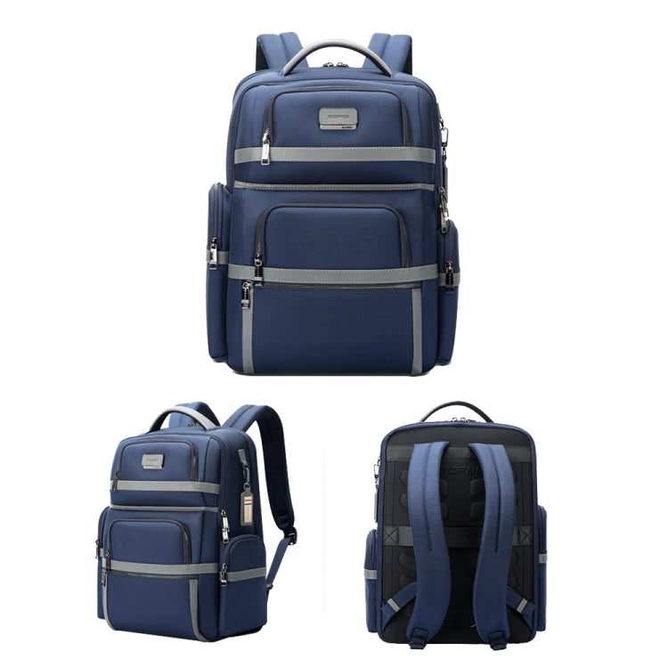 Bopai 61-121601 Large Capacity Waterproof Business Laptop Backpack With USB+Type-C Port