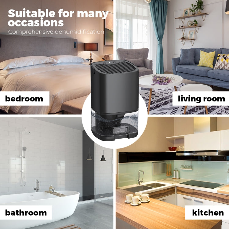 1L 36W Air Dehumidifier for Home Damp Drying Clothes with 7 colors Light EU Plug