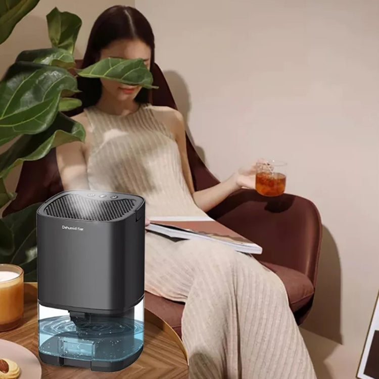 1L 36W Air Dehumidifier for Home Damp Drying Clothes with 7 colors Light UK Plug