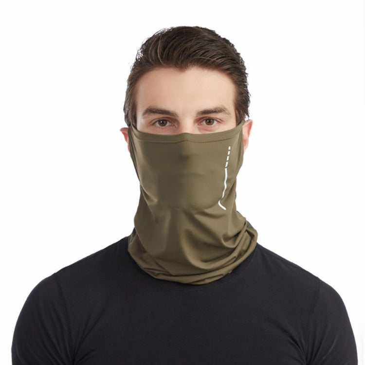 Summer Motorcycle Riding Mask Windproof Hanging Ears Silk Sunscreen Face Towel Sports UV Scarf, Size: Average