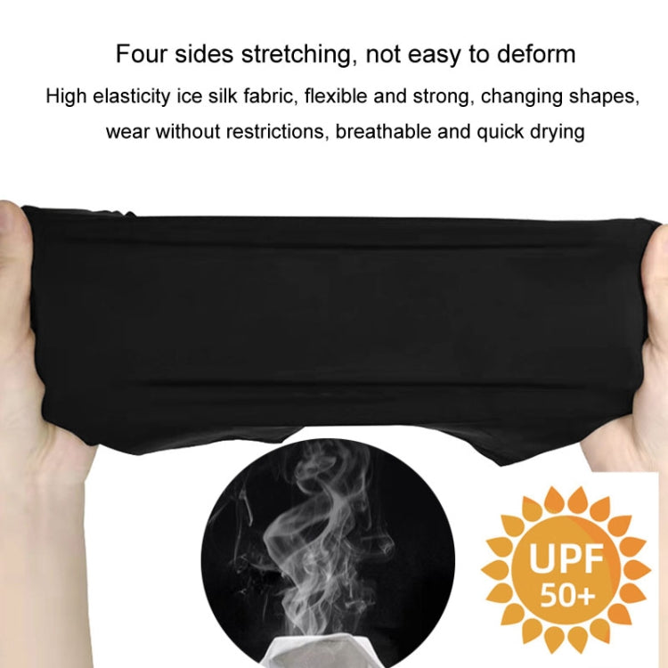 Summer Motorcycle Riding Mask Windproof Hanging Ears Silk Sunscreen Face Towel Sports UV Scarf, Size: Average