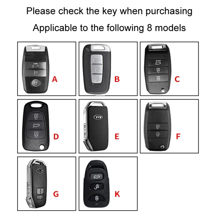 For Kia Car Key Cover Multifunctional Keychain Anti-lost Number Plate, Style: K
