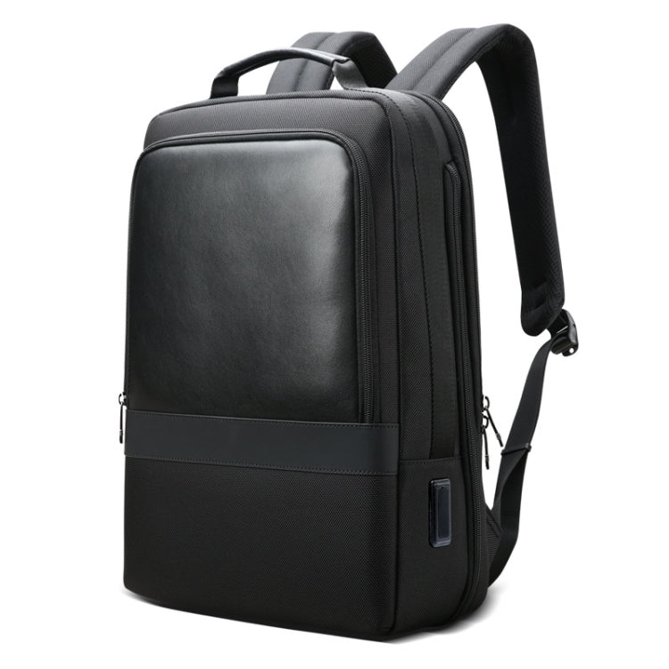Bopai 61-26111 Large Capacity Business Commuter Laptop Backpack With USB+Type-C Port - Black