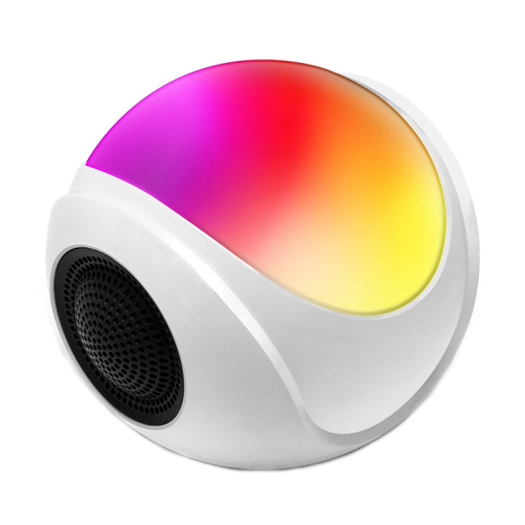 SY-688 TWS RGB Colorful Light Mini Card Bluetooth Speaker - White