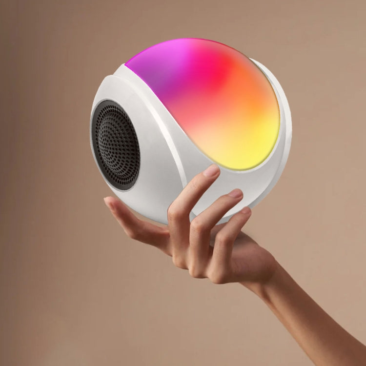 SY-688 TWS RGB Colorful Light Mini Card Bluetooth Speaker - White